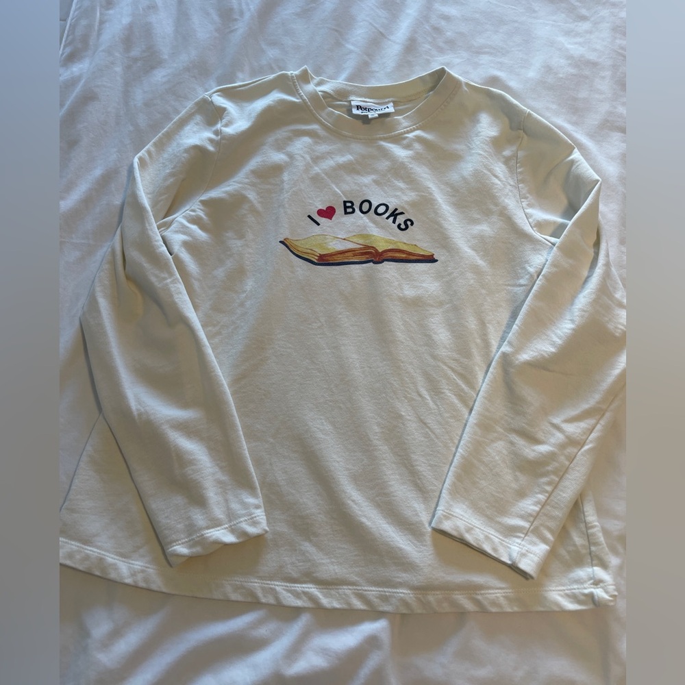 Sweatshirt “I Love Books”long sleeve